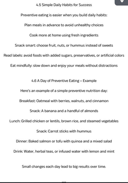 preventive nutrition